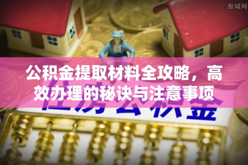 晋江公积金提取材料全攻略，高效办理的秘诀与注意事项